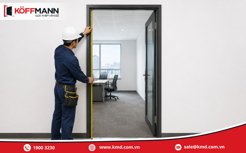 Hướng dẫn cách đo kích thước cửa văn phòng chính xác