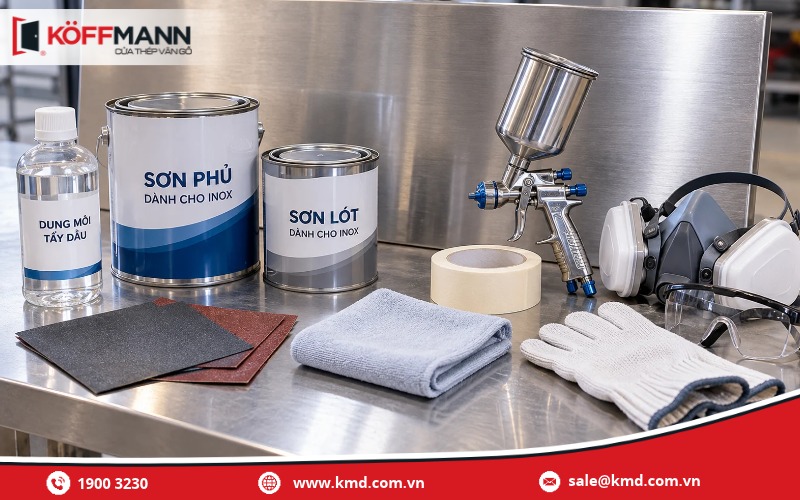Cần chuẩn bị gì trước khi sơn inox?