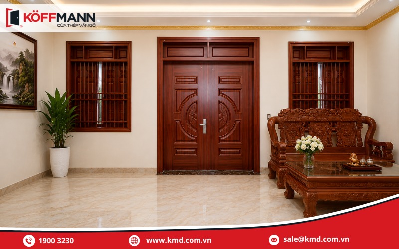 Chọn hình dáng phòng khách cân đối