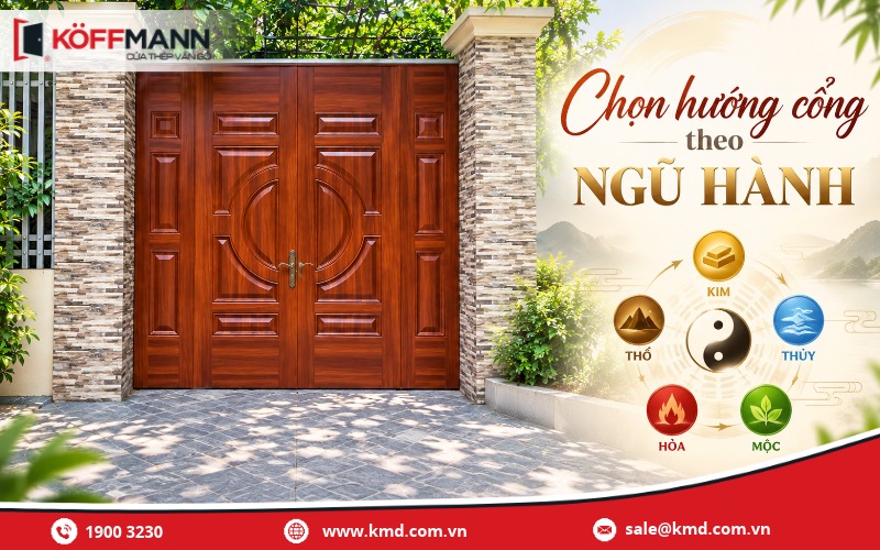 Chọn hướng cổng theo ngũ hành