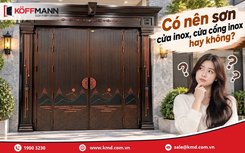 Có nên sơn cửa inox, cửa cổng inox hay không?