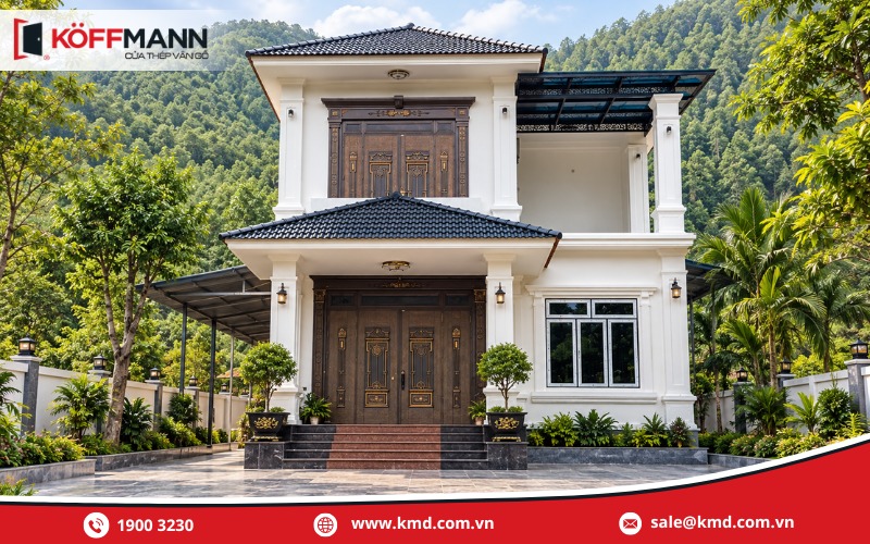 Cửa ban công thép Classic