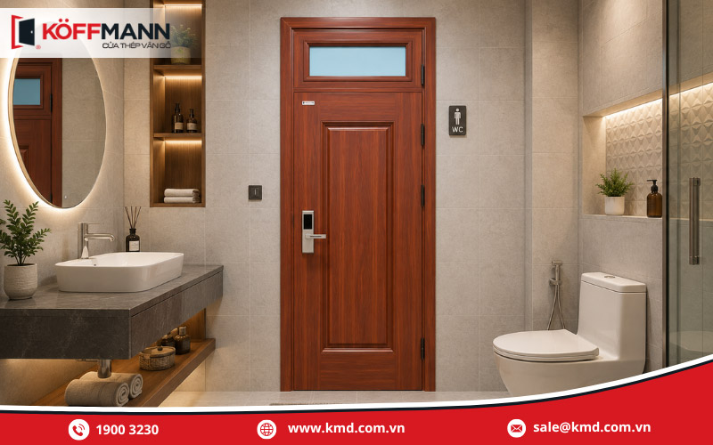 Cửa thép vân gỗ