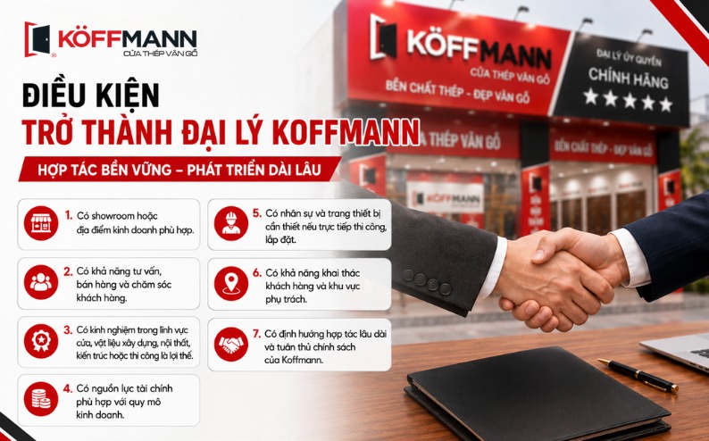 Điều kiện trở thành đại lý Koffmann