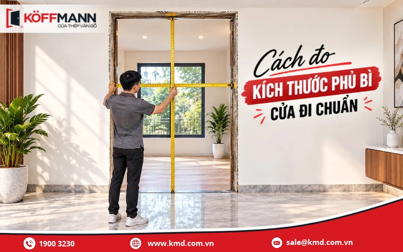 Đo kích thước phủ bì cửa và ô chờ thế nào cho chính xác?