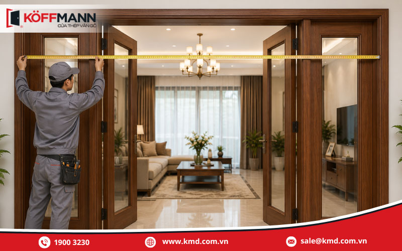 Hướng dẫn cách đo cửa phòng khách theo thước Lỗ Ban