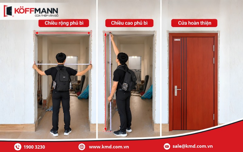 Kích thước phủ bì cửa ảnh hưởng thế nào đến lắp đặt?