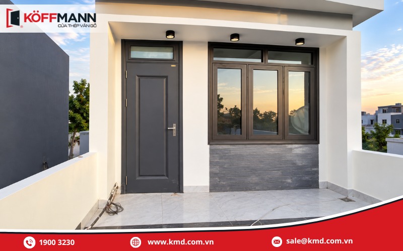 Kinh nghiệm chọn cửa sân thượng bền đẹp, chống mưa nắng tốt