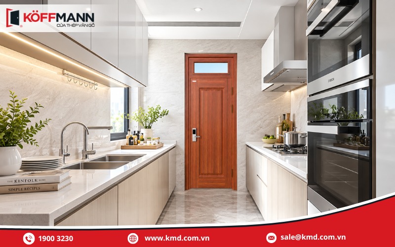 Kinh nghiệm lựa chọn mẫu cửa nhà bếp đẹp, phù hợp với không gian