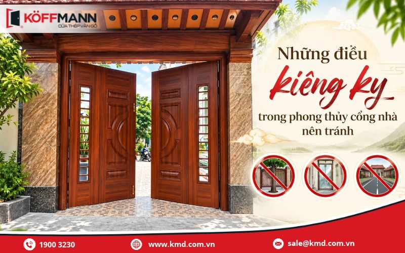 Những điều kiêng kỵ trong phong thủy cổng nhà nên tránh