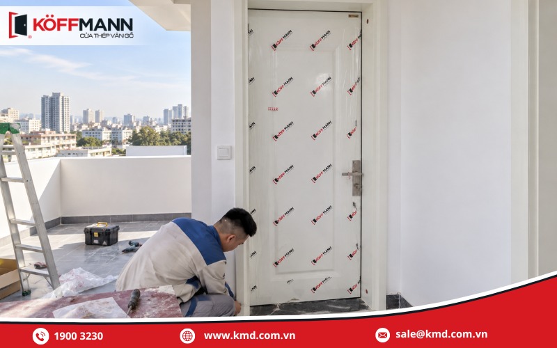Quy trình lắp đặt cửa sân thượng đúng kỹ thuật