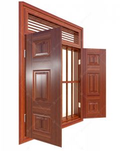 Cửa sổ thép vân gỗ KGS2.CS1-NC(2)