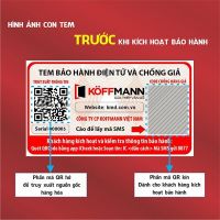Cách sử dụng tem bảo hành điện tử chống hàng giả Koffmann