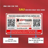 KOFFMANN - Phát hành tem bảo hành điện tử, chống hàng giả