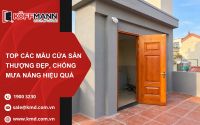 Top mẫu cửa sân thượng đẹp, bền chắc và kinh nghiệm chọn mua