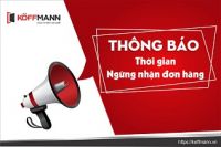 Thông báo thời gian ngừng nhận đơn hàng và giao hàng trước tết năm 2022
