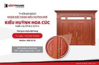 Cửa thép vân gỗ Koffmann ra mắt mẫu huỳnh Hoa cúc