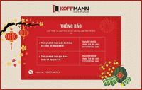 Koffmann thông báo lịch ngừng nhận đơn hàng giao trước tết 2023
