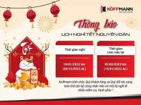 Cửa thép vân gỗ Koffmann thông báo lịch nghỉ Tết nguyên đán 2023
