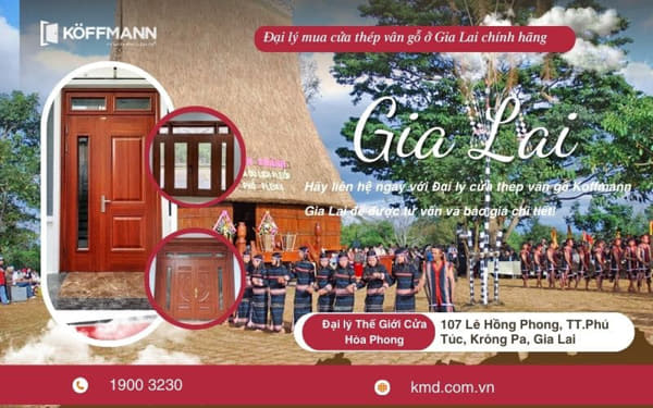 Mua cửa thép vân gỗ tại Gia Lai ở đâu: Giá cả tốt và chất lượng nhất?