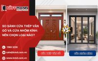 So sánh cửa thép vân gỗ và cửa nhôm kính: Nên chọn loại nào?