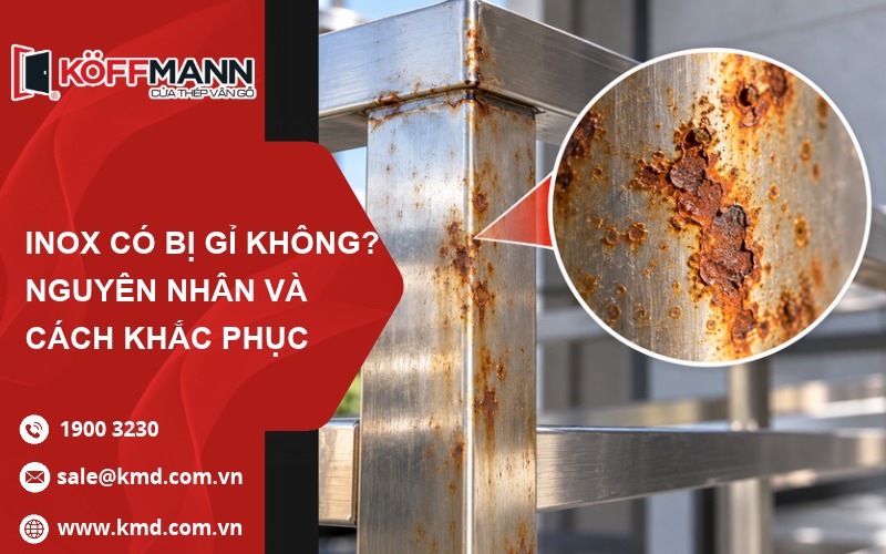 Inox có bị gỉ không? Nguyên nhân và cách xử lý hiệu quả