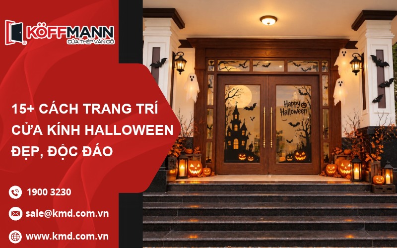 15+ Cách Trang Trí Cửa Kính Halloween Đẹp, Ấn Tượng, Độc Đáo