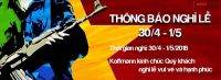 Koffmann thông báo lịch nghỉ lễ 30/4 – 1/5